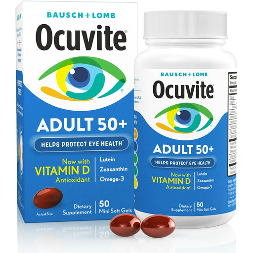 Ocuvite Ocuvite Bausch & Lomb Adult 50+ (90 Soft Gels) Vitamins & Supplements White Smoke