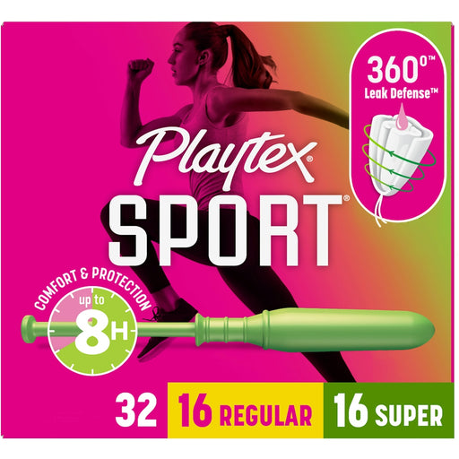 Playtex Playtex Sport Tampons, Super and Regular Multi-Pack - 32 ct Tampons