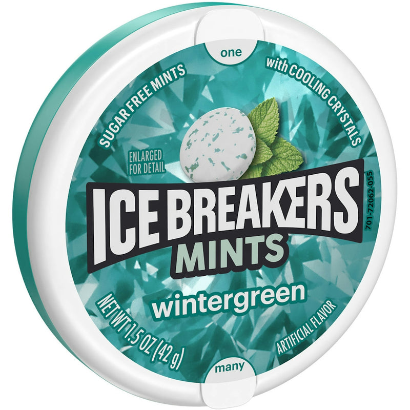 Ice Breakers Ice Breakers Wintergreen Sugar Free Mints 1.5 Oz Candy & Chocolate White Smoke