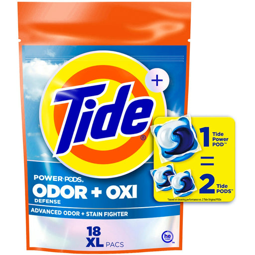 Tide Tide Ultra Oxi Power Pods With Odor Eliminators Laundry Detergent Pacs Laundry Detergent