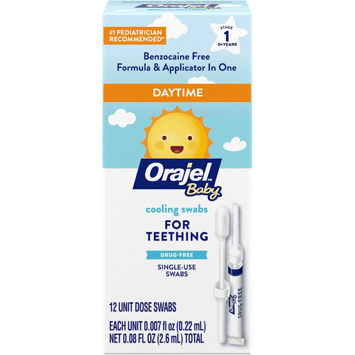 Orajel Orajel Daytime Cooling Swabs Teething Treatment Cotton Swabs