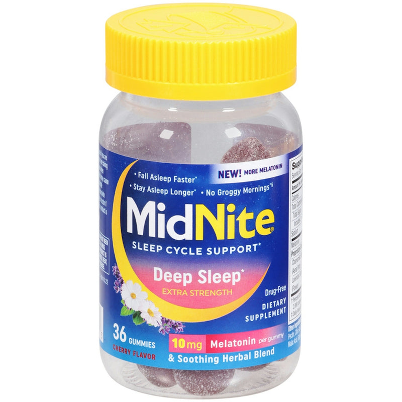 MidNite MidNite Deep Salep Extra Strength Melatonin 10Mg Gummies 36Ct Health & Beauty