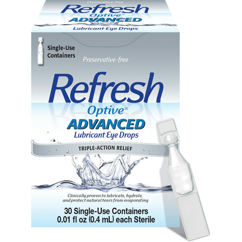 Refresh Refresh Optive Advanced Lubricant Eye Drops Single Use Containers Eye Drops & Lubricants