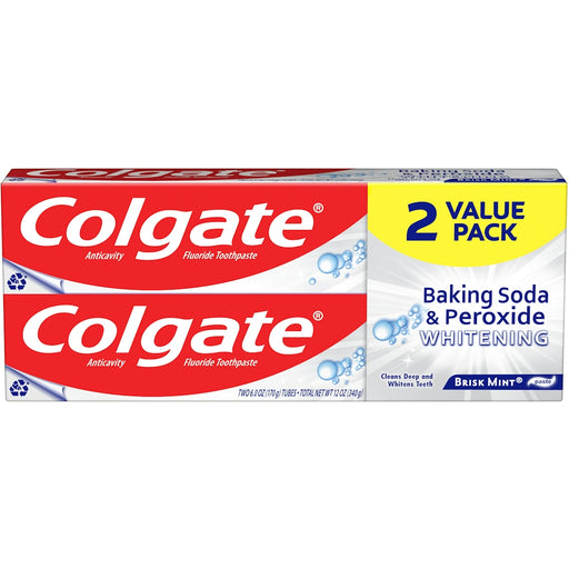 Colgate Colgate Baking Soda And Peroxide Whitening Toothpaste - 6 Oz Toothpaste White Smoke