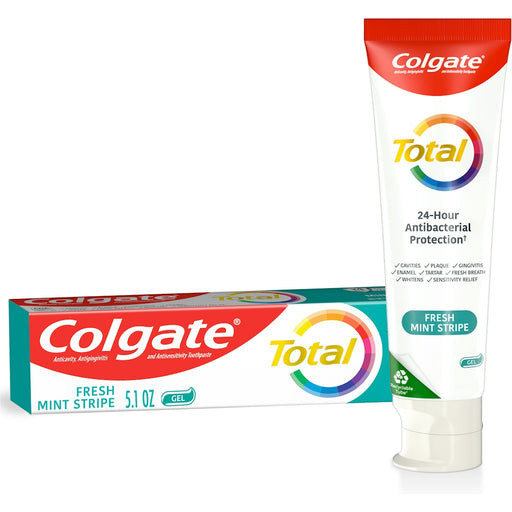 Colgate Colgate Total Fresh Mint Stripe Gel Toothpaste, 5.1 Oz Toothpaste