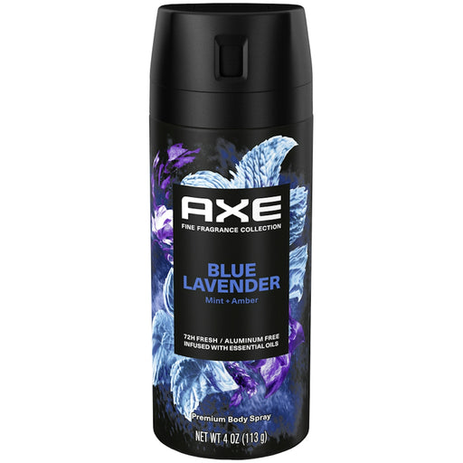 Axe Axe Fine Fragrance Collection Premium Deodorant Body Spray For Men Blue Lavender 4 Oz Bath & Body