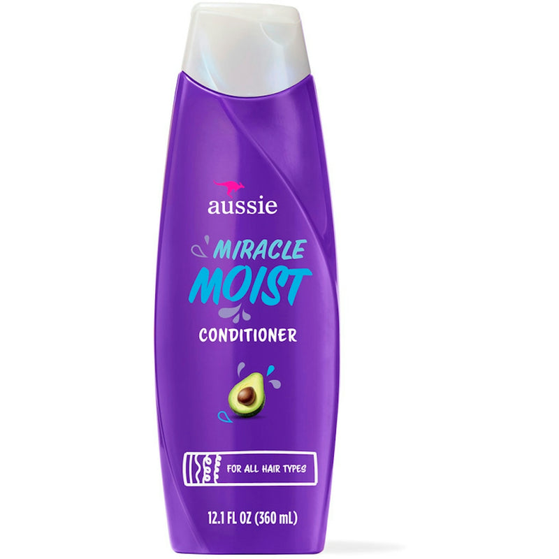 Aussie Aussie Paraben-Free Miracle Moist Conditioner W/ Avocado & Jojoba Oil For Dry Hair, 12.1 Fl Oz Conditioners