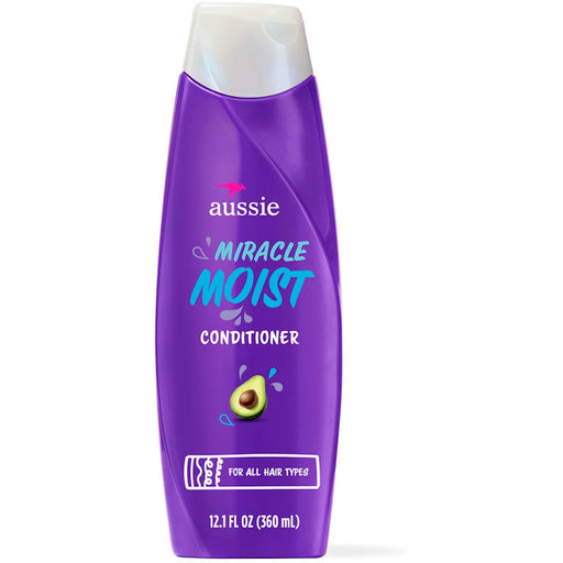 Aussie Aussie Paraben-Free Miracle Moist Conditioner W/ Avocado & Jojoba Oil For Dry Hair, 12.1 Fl Oz Conditioners