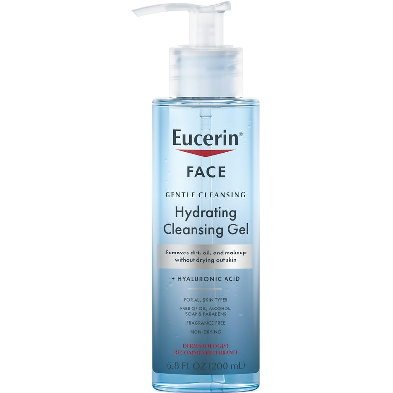 Eucerin Eucerin Hydrating Cleansing Gel, 6.8 Fl Oz, Daily Face Wash Health & Beauty