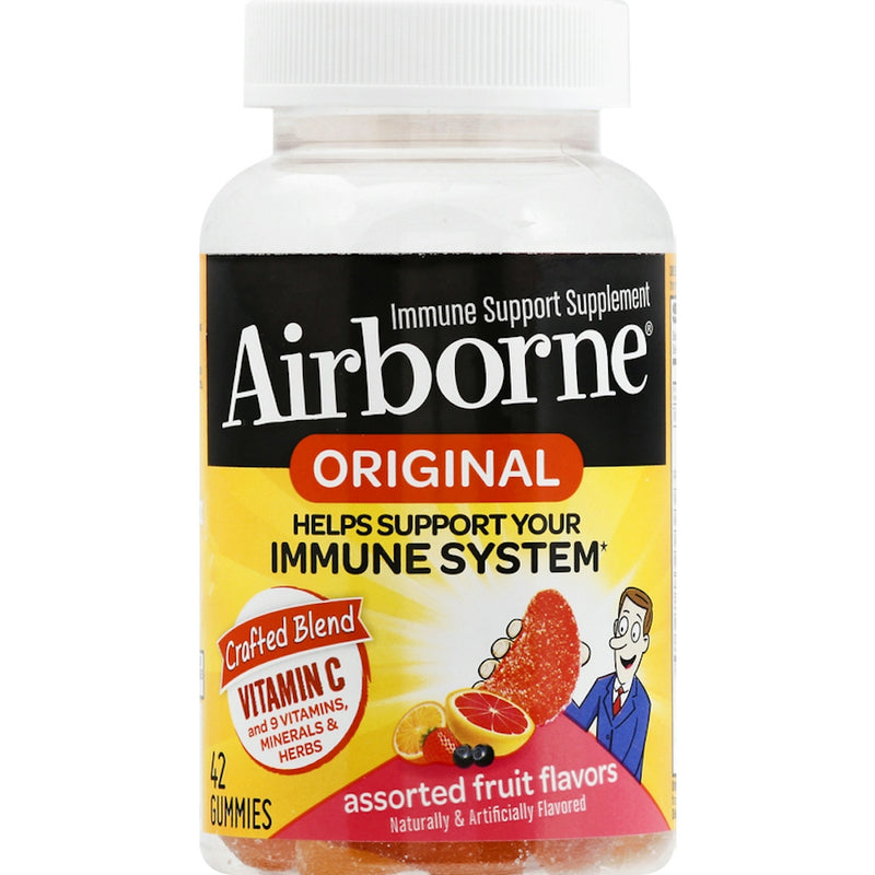 Airborne Airborne Gummies Original Immune Support Supplement Assorted Fruit Flavors Vitamins & Supplements
