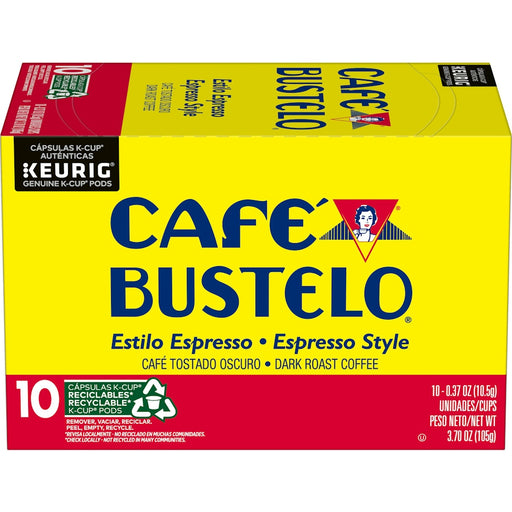 Cafe Bustelo Cafe Bustelo K Cup Pods Dark Roast Espresso Style Coffee Coffee Gold