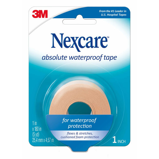 Nexcare Nexcare Hospital Tape, Cushions, Absolute Waterproof, 1 Inch First Aid