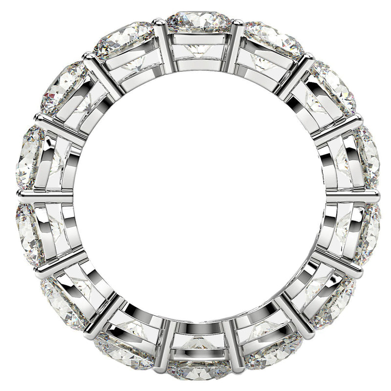 Bids.com Round Cut Lab Grown Diamond Eternity Ring in 14k White Gold (6 cttw FG/VS2) Rings