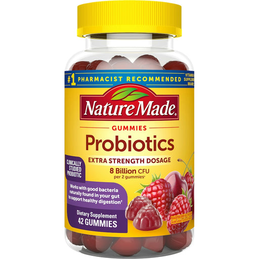 Nature Made Nature Made Ultra Strength Digestive Probiotic Gummies For Women And Men - Raspberry & Cherry - 42ct Vitamins & Supplements