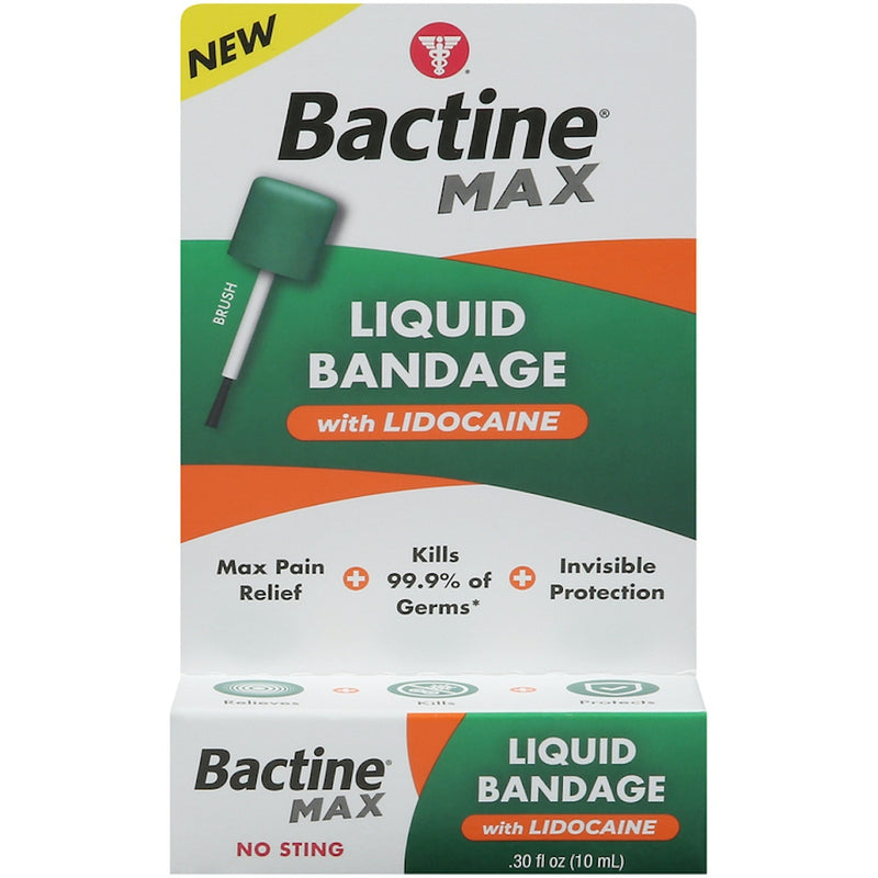 Bactine Bactine Max Liquid Bandage With Lidocaine, .30 Fl Oz Medical Tape & Bandages