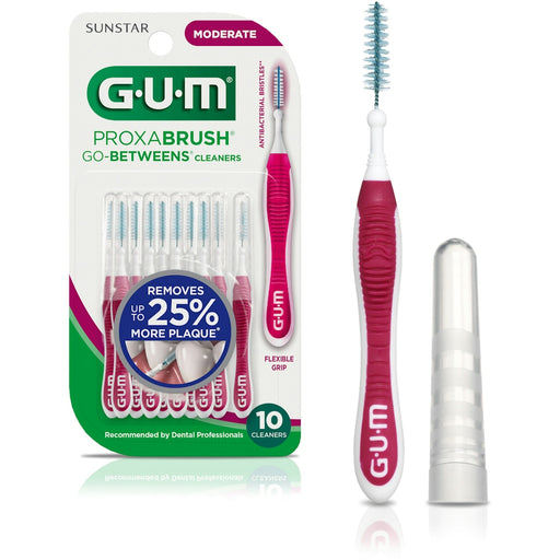 GUM GUM Proxabrush Go Between Cleaners Moderate 10Ct Health & Beauty