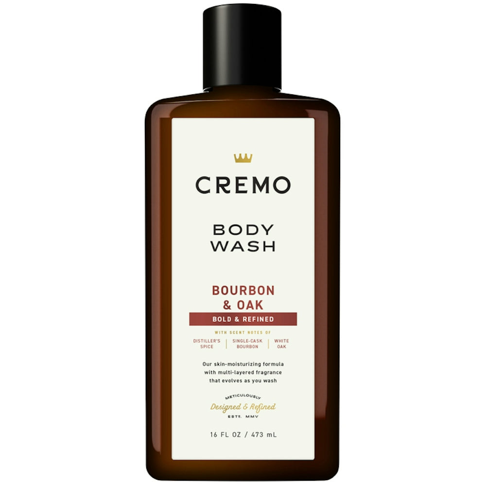 Cremo Cremo Body Wash - Bourbon And Oak - 16 Fl Oz Body Wash White Smoke