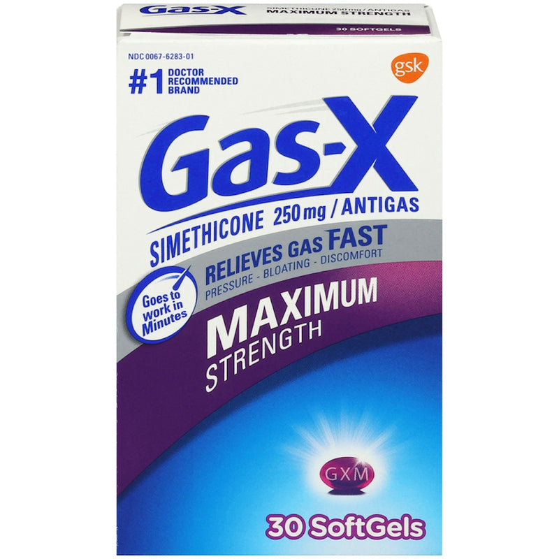 Gas-X Gas-X Maximum Strength Relief Softgels With Simethicone 250 Mg Health & Beauty