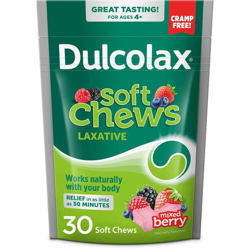 Dulcolax Dulcolax Laxative Soft Chews Mixed Berry 30Ct Health & Beauty
