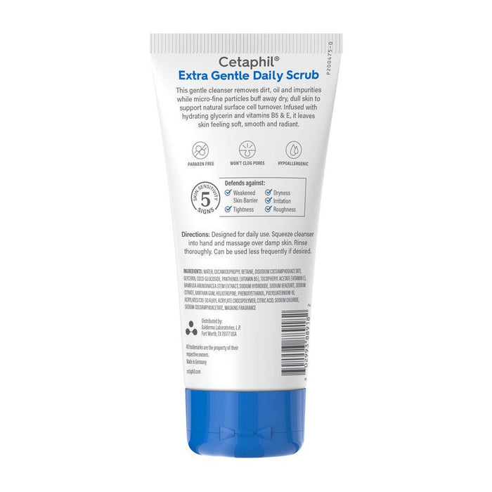 Cetaphil Gentle Exfoliating Facial Cleanser Daily Scrub 6 Fl Oz