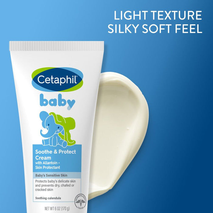 Cetaphil Baby Soothe & Protect Cream with Allantoin Skin Protectant, 6 oz