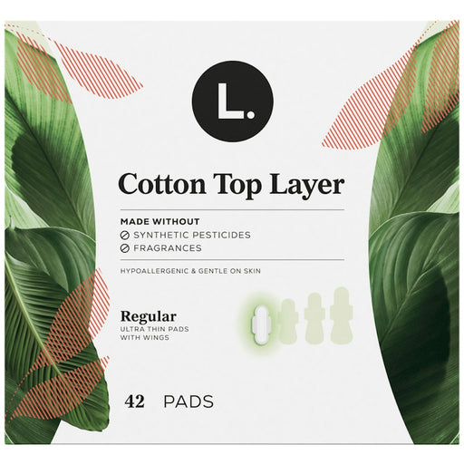 L. L. Pads, With Wings, Cotton Top Layer, Ultra Thin, Regular Personal Care