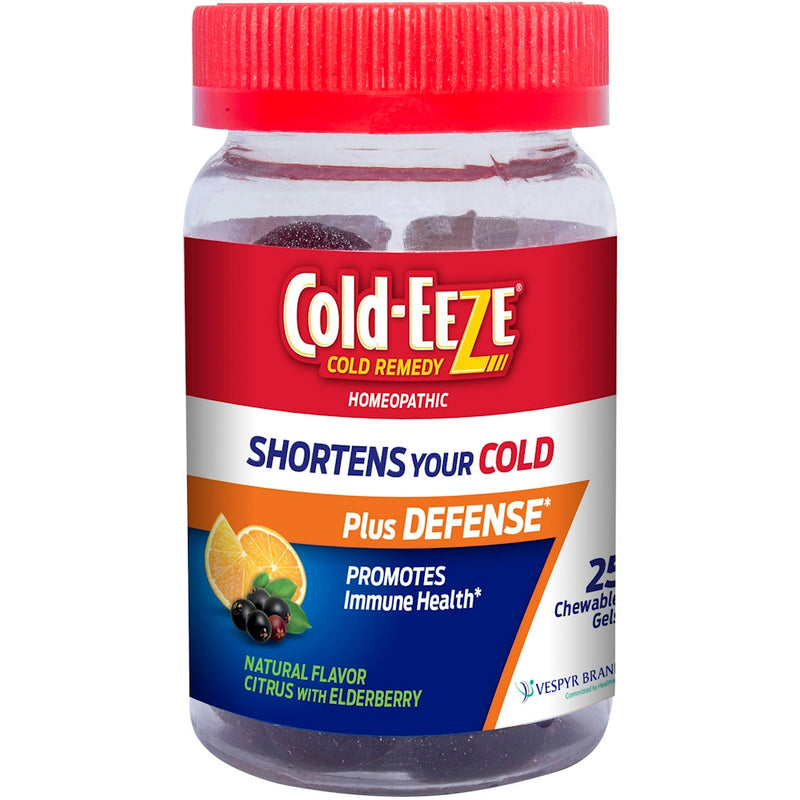 Cold-Eeze Cold-Eeze Remedy Plus Defense Chewable Gels Citrus With Elderberry Health & Beauty White Smoke