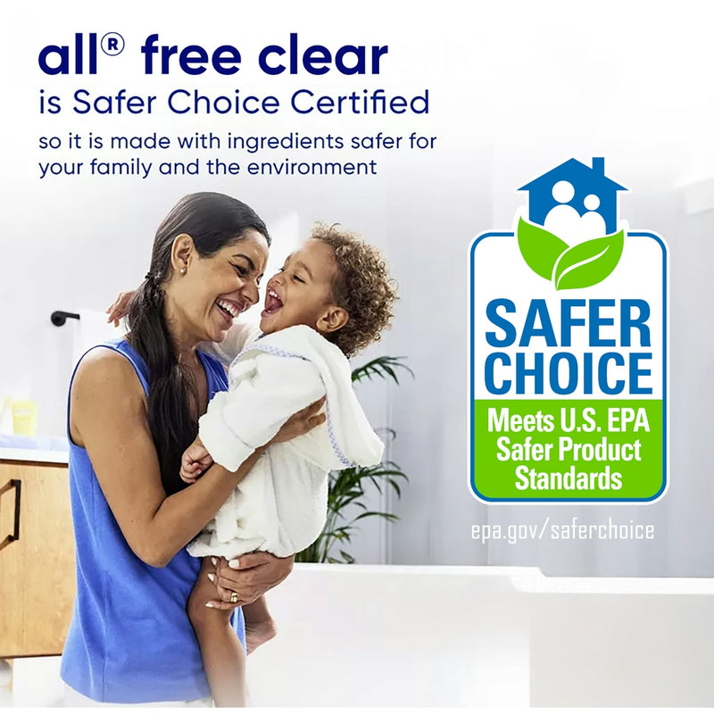 All All Liquid Laundry Detergent, Free Clear, 30 Fluid Ounces, 24 Loads Laundry Detergent White Smoke