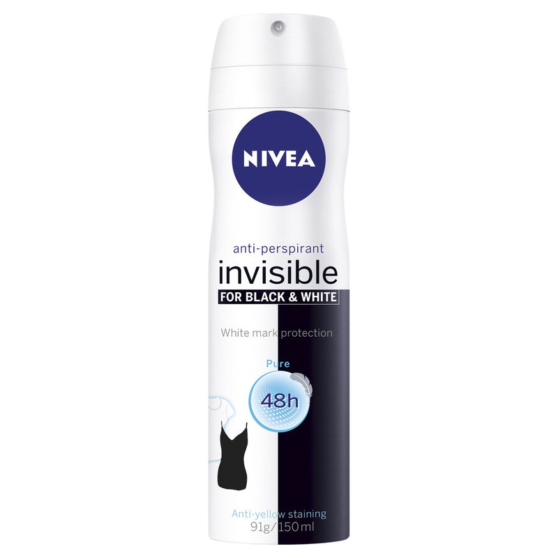 Nivea Nivea Deodorant 150ml Female Invisible For Black & White Fresh Deodorant