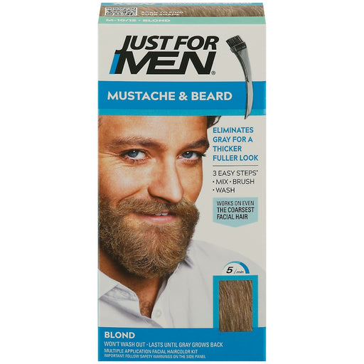 Just For Men Just For Men Mustache & Beard Brush-In Color Gel, Blond M-10/15 Hair Color
