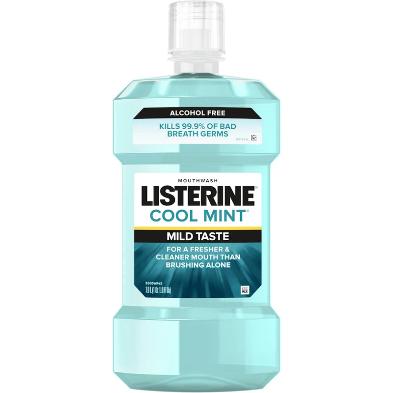 Listerine Listerine® Zero Alcohol Mouthwash – Cool Mint (33.8 fl oz / 1 L) Mouthwash
