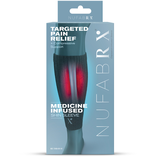 Nufabrx Nufabrx Capsaicin Infused Compression Calf Sleeve Exercise & Fitness