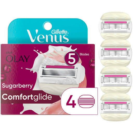 Gillette Gillette Venus Women’s Razor Blade Refills 4Pk W/ Olay Sugarberry Shaving & Grooming
