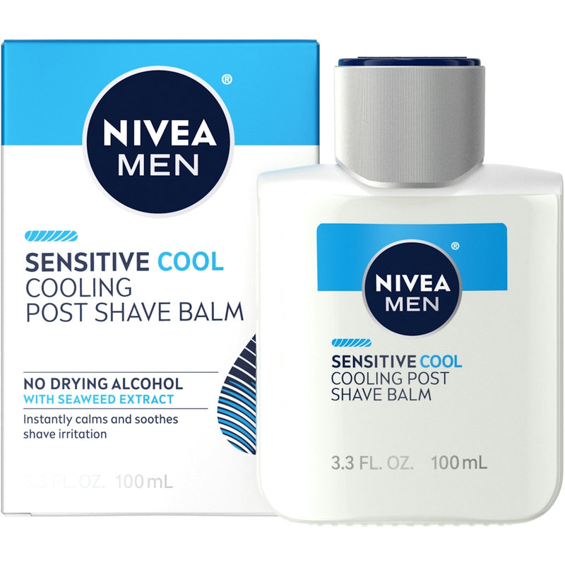Nivea Nivea Men Sensitive Cool Cooling Post Shave Balm, 3.3 Fl Oz Aftershave