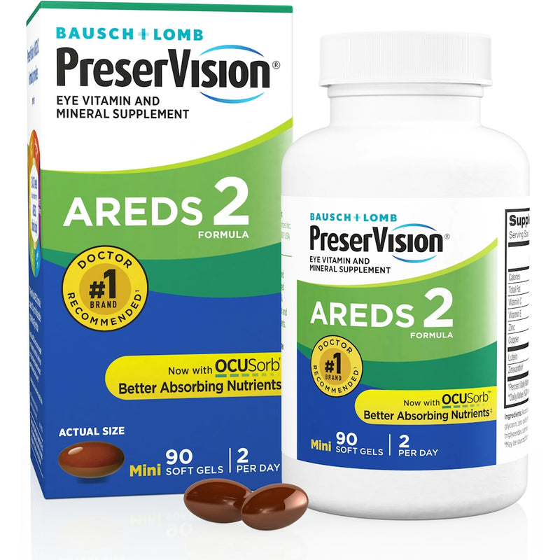 PreserVision PreserVision AREDS 2 Formula Eye Health Supplement – 90 Softgels Vitamins & Supplements