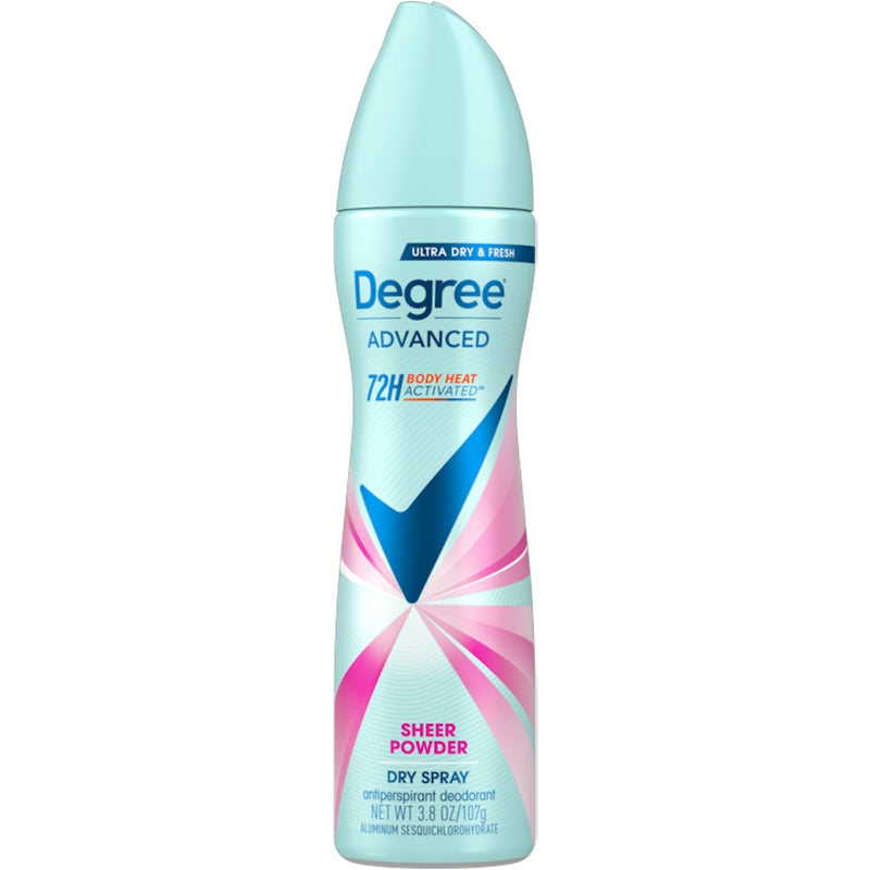 Degree Degree Antiperspirant Deodorant, Sheer Powder, Dry Spray 3.8 Oz Deodorant