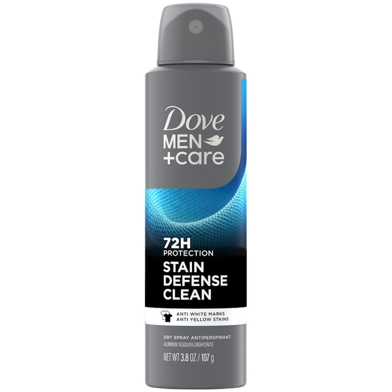 Dove Dove Men Care Stain Defense Clean 72H Dry Spray Antiperspirant Deodorant, 3.8 Oz Deodorant