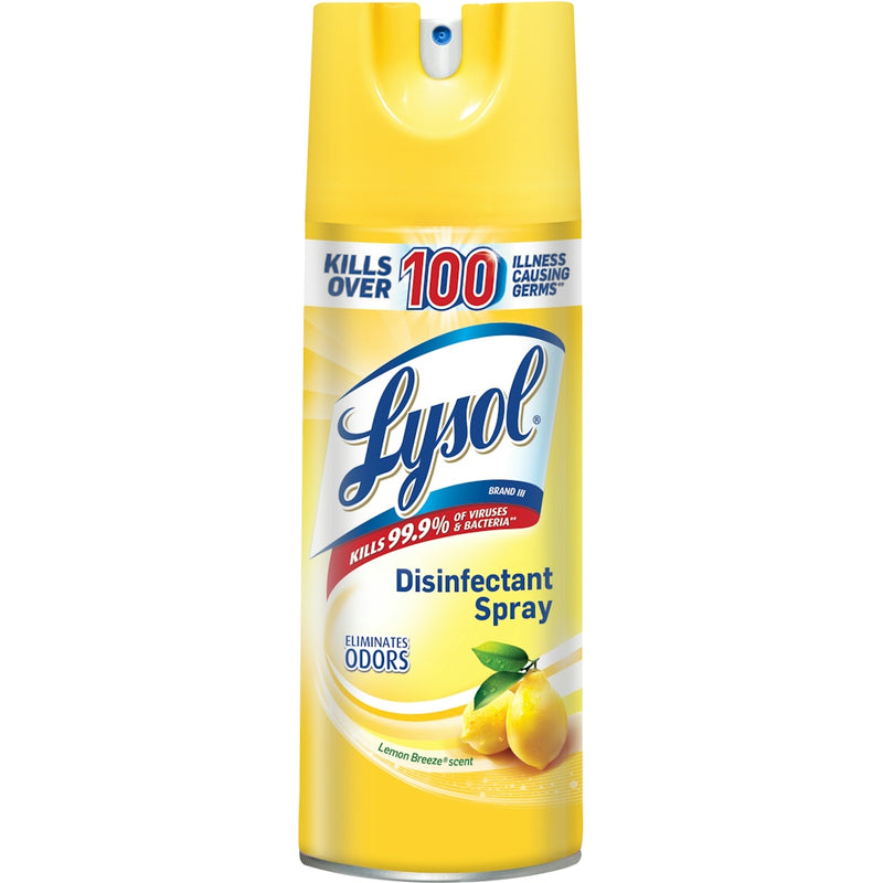 Lysol Lysol Disinfectant Spray, Antibacterial & Antiviral Spray, Lemon Breeze – 12.5 oz Household Disinfectants