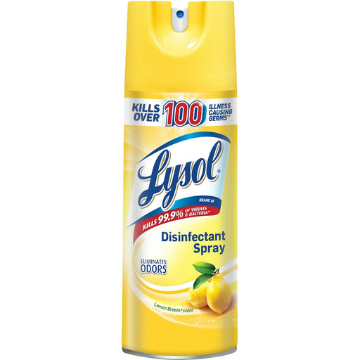 Lysol Lysol Disinfectant Spray, Antibacterial & Antiviral Spray, Lemon Breeze – 12.5 oz Household Disinfectants Sandy Brown