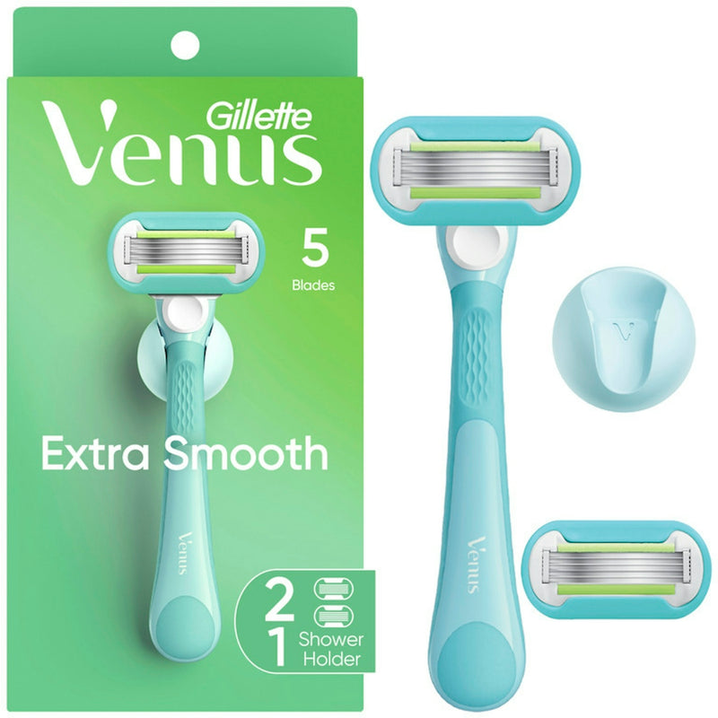 Gillette Gillette Venus Extra Smooth Pink Women's Razor Handle + 2 Blade Refills Shaving & Grooming