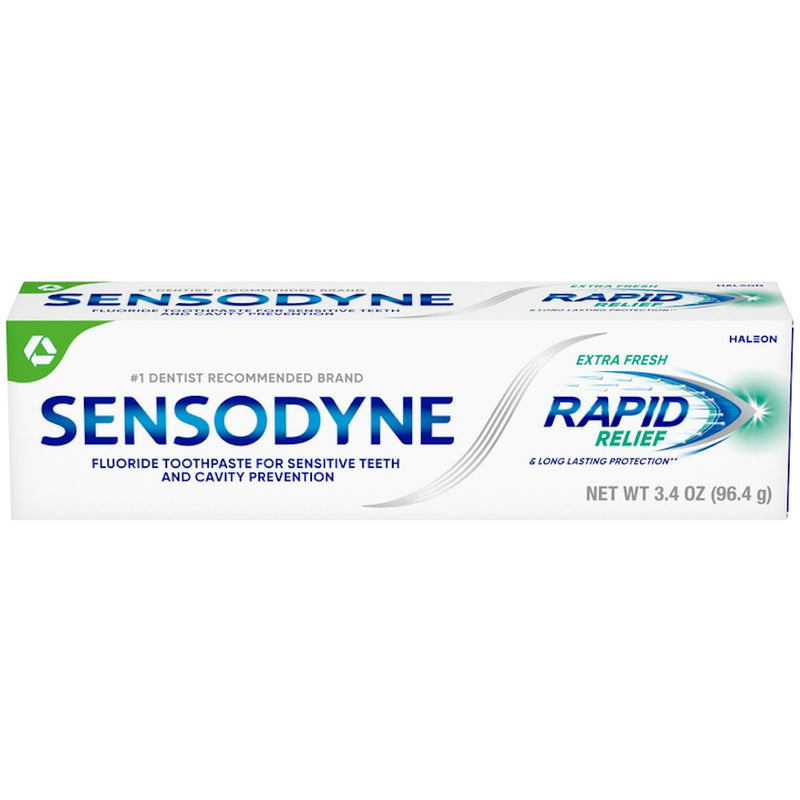 Sensodyne Sensodyne Rapid Relief Fluoride Extra Fresh Toothpaste, 3.4 Ounce Toothpaste