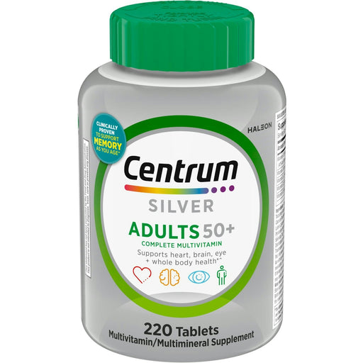 Centrum Centrum Silver Adults 50 + Multivitamin Tablets 220 Ct Vitamins & Supplements