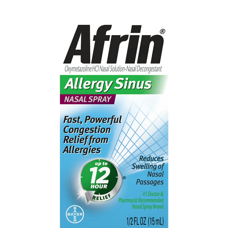 Afrin Afrin Nasal Spray 12 Hour Relief, Allergy Sinus, 0.5 Fl Oz Health & Beauty