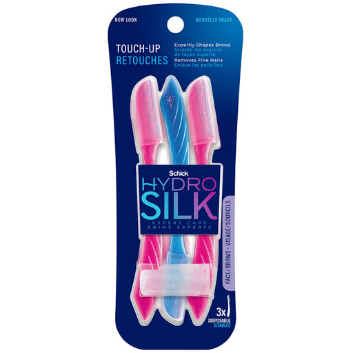 Schick Schick Hydro Silk Touch-Up Dermaplaning Tool With Precision Cover, Face & Eyebrow Razor, 3ct Health & Beauty