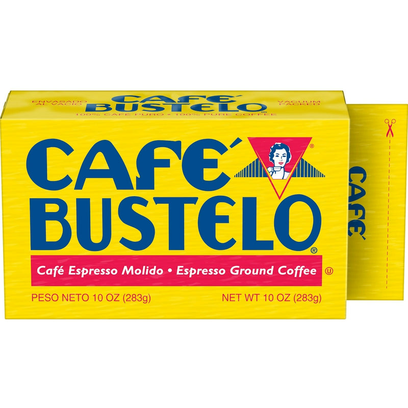 Cafe Bustelo Cafe Bustelo Café Espresso Style Dark Roast Ground Coffee, Vacuum-Packed 10 Oz. Brick Coffee Gold