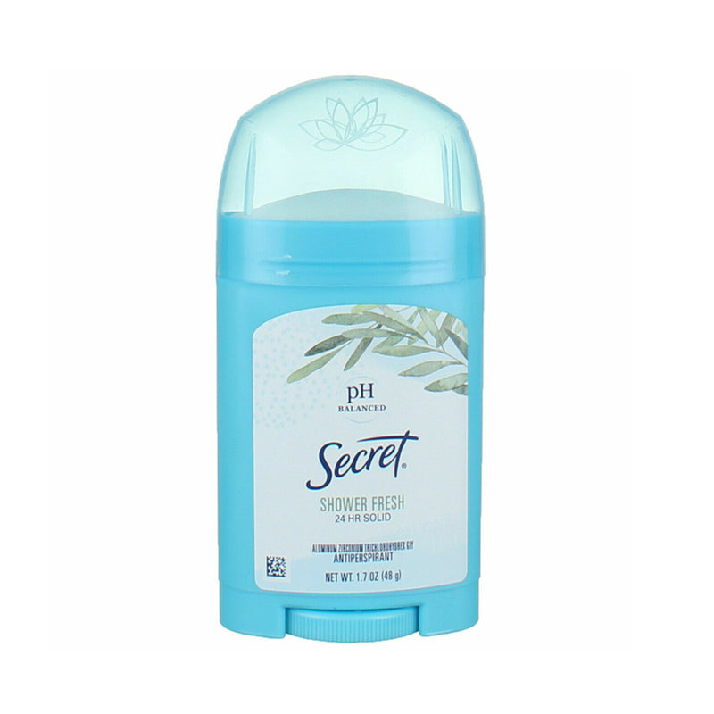 Secret Secret Wide Solid, Antiperspirant Deodorant, Shower Fresh Stick 1.7oz Deodorant