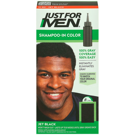 Just For Men Just For Men Shampoo In Hair Color H-60 Jet Black Shampoo