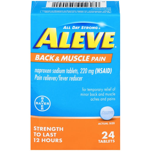 Aleve Aleve Back And Muscle Pain Reliever Naproxen Sodium Tablets Health & Beauty