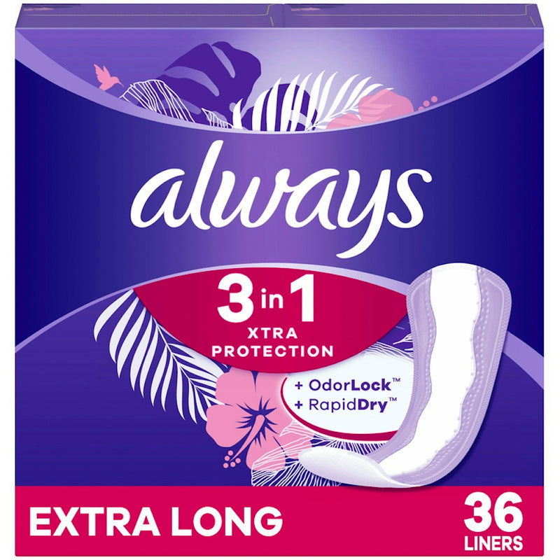Always Always Xtra Protection Liners, Extra Long 36 Un Personal Care