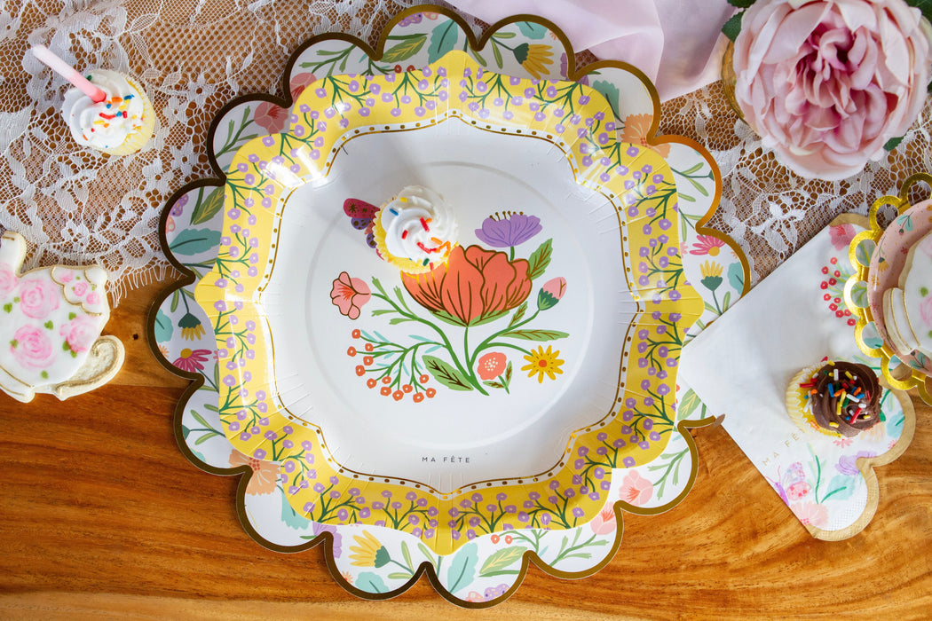 Tea Party Dinner Plates (8)